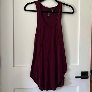 bobi curved hem racerback tank